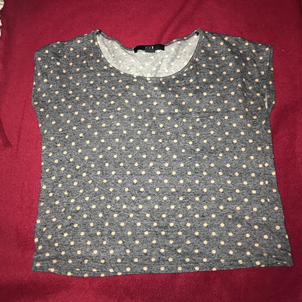 FOREVER 21 polka dot crop top
